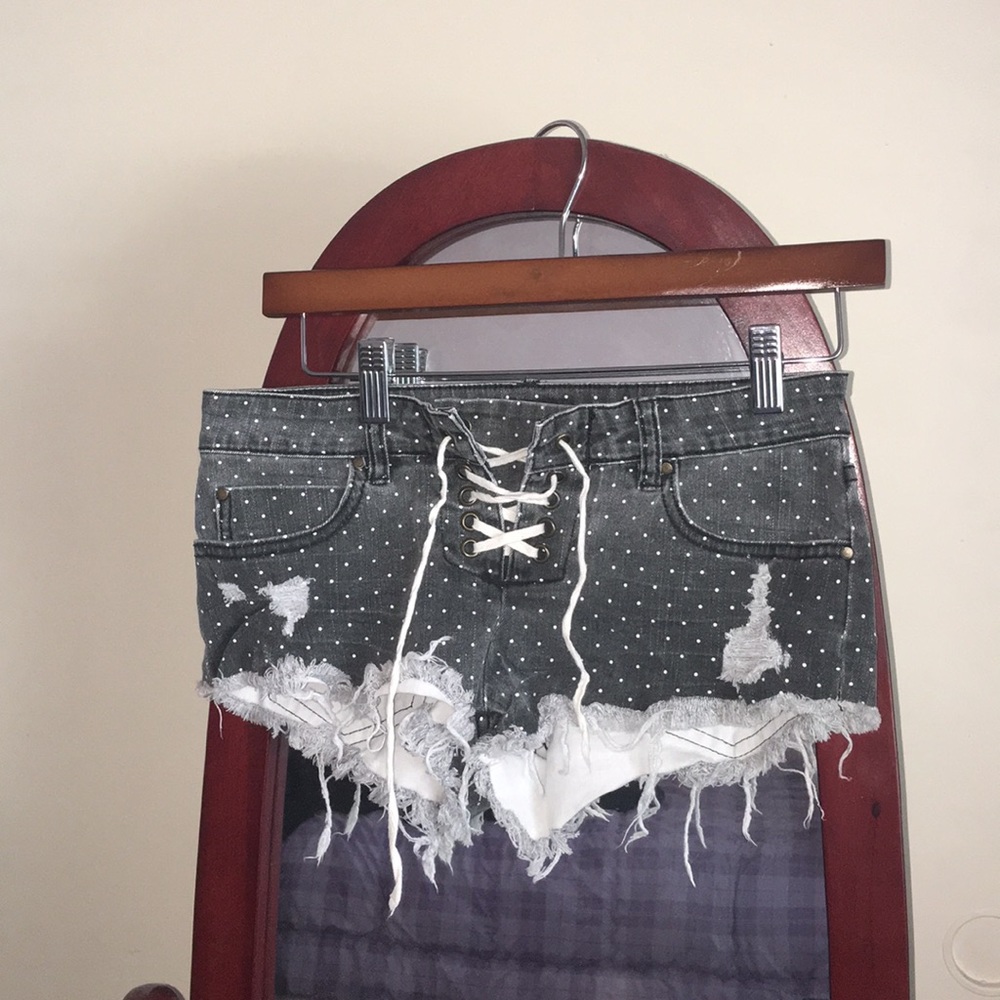 Denim shorts